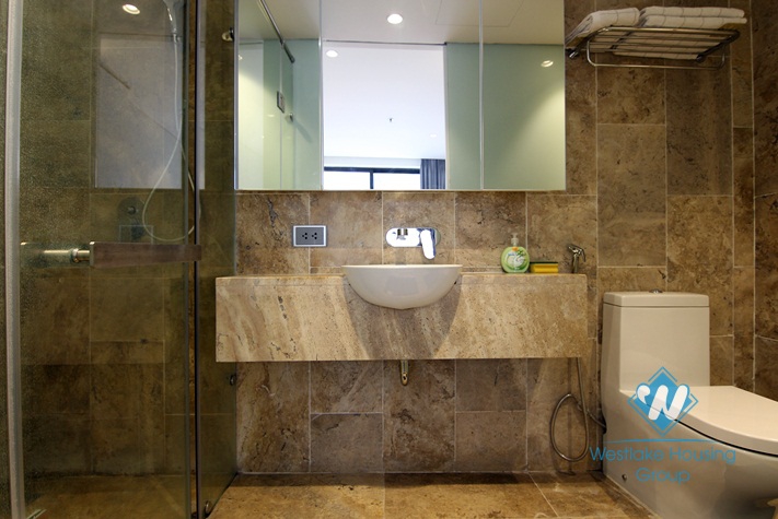 A lake view 2 bedroom apartment for rent in Yen phu village, Tay ho, Ha noi